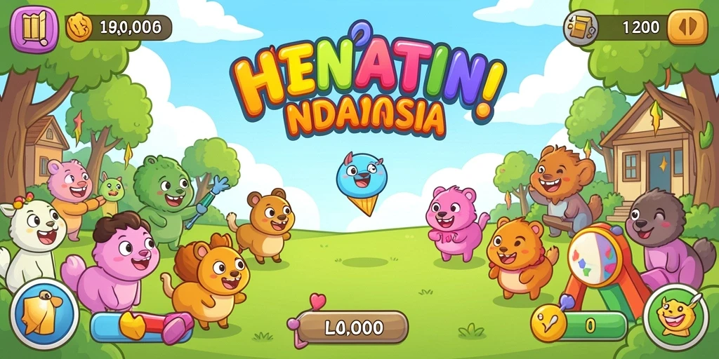 Tampilan antarmuka permainan yang intuitif dan menarik.