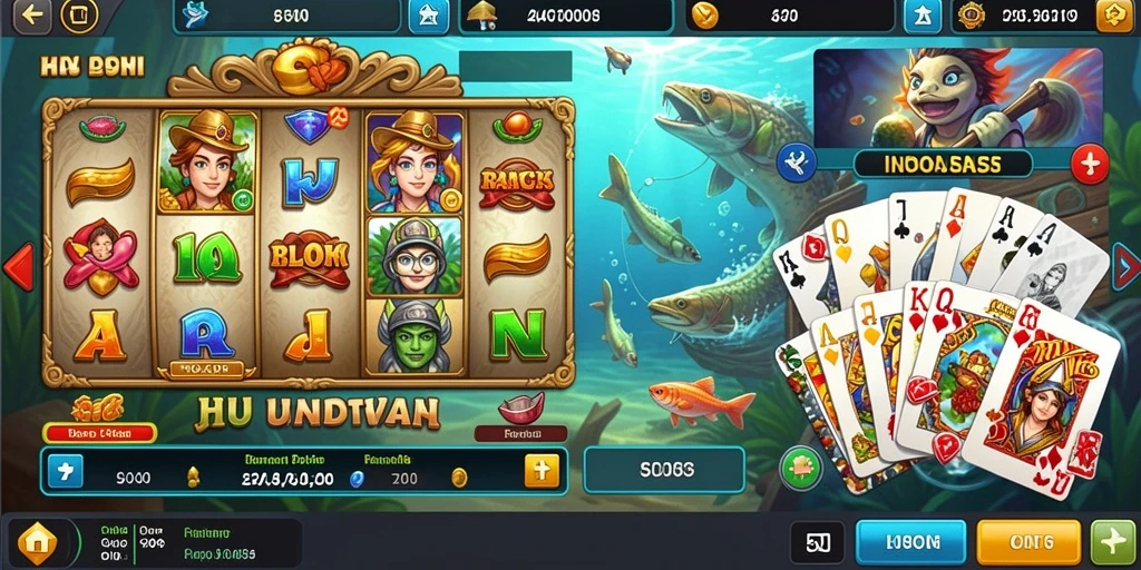 Tampilan mesin slot klasik dengan simbol buah.