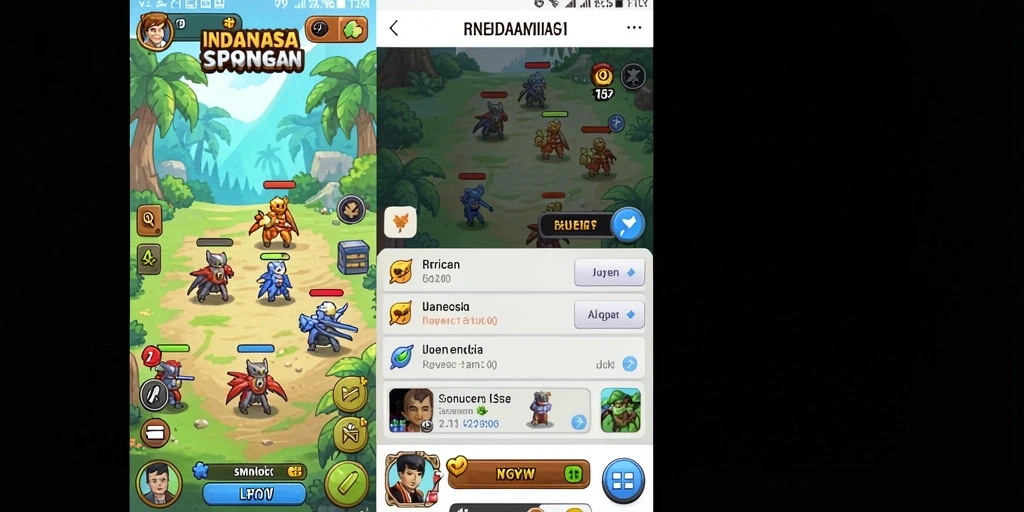 Tampilan awal permainan dengan karakter yang menakjubkan.
