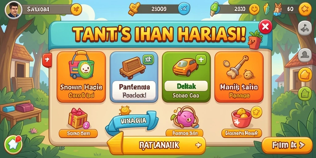 Tampilan antarmuka yang menarik dan user-friendly.