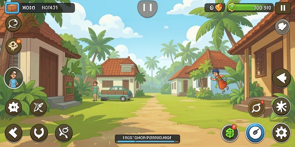 Screenshot menampilkan grafis yang memukau dalam aksi.