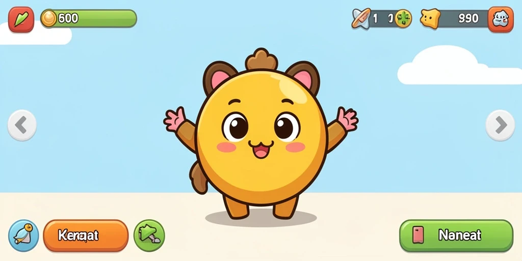 Tampilan awal game RAWONTOTO yang menarik.