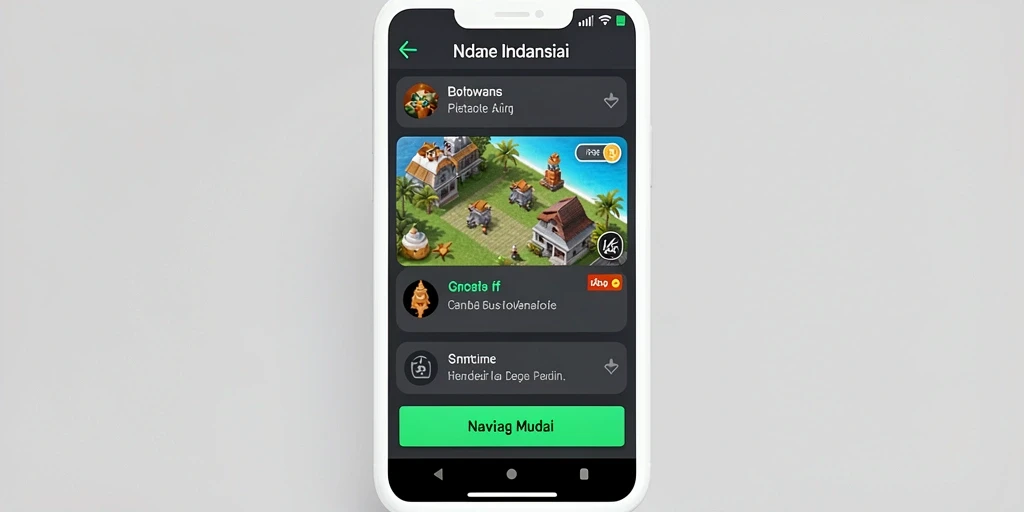 Tampilan awal game dengan pilihan karakter.