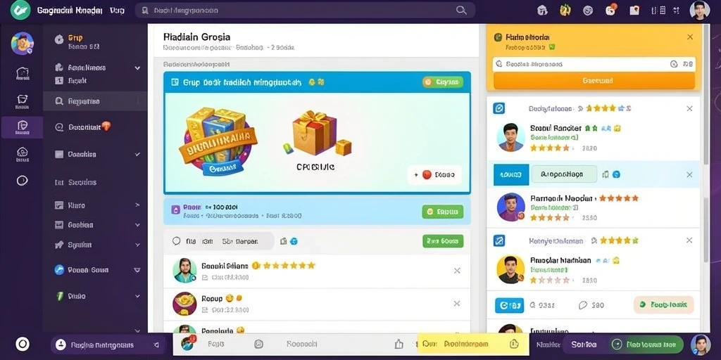 Tampilan grafis yang menawan dari permainan slot.